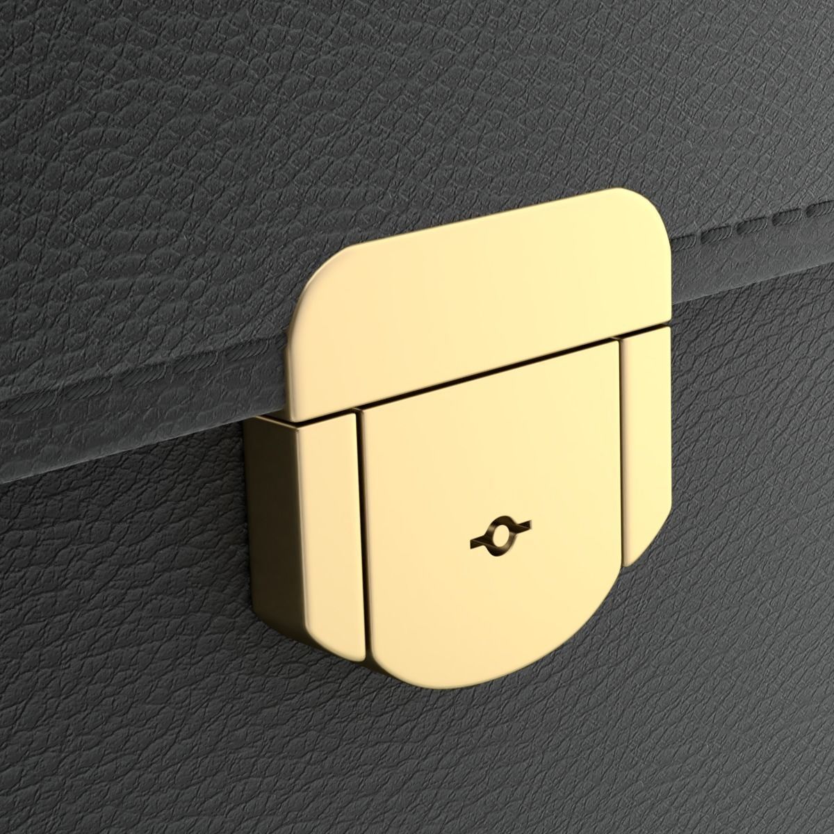 Leather Briefcase 3D model_7