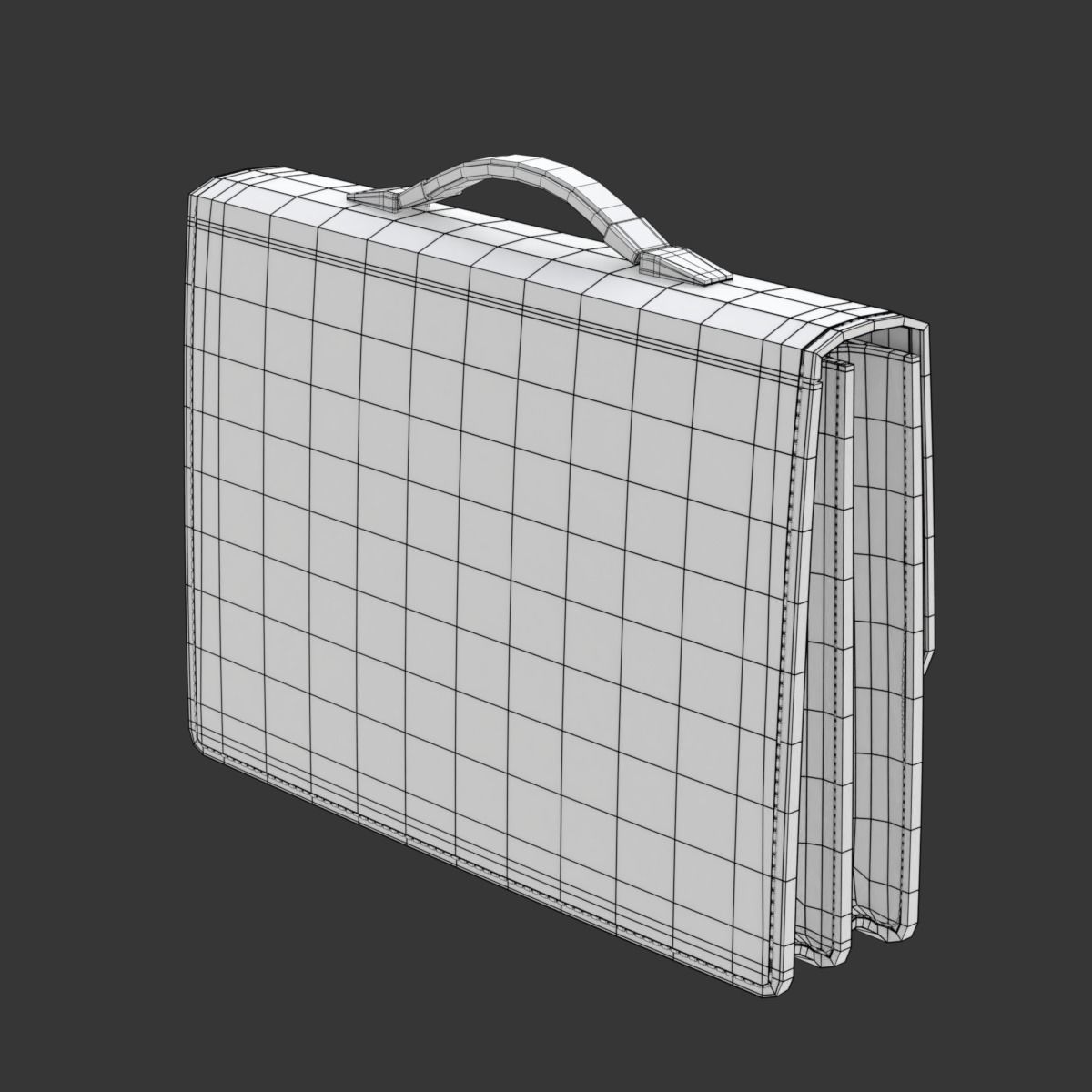 Leather Briefcase 3D model_23