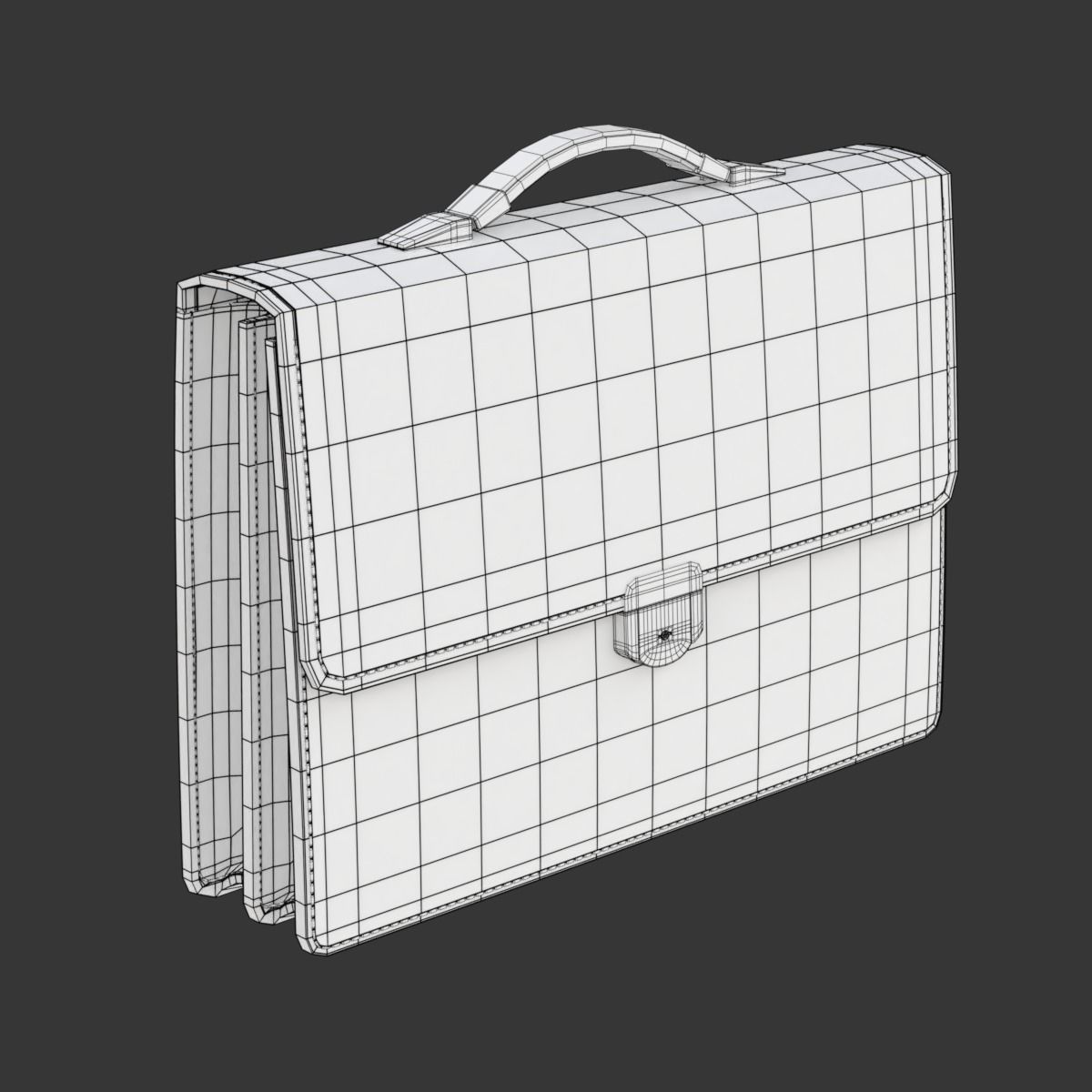 Leather Briefcase 3D model_24