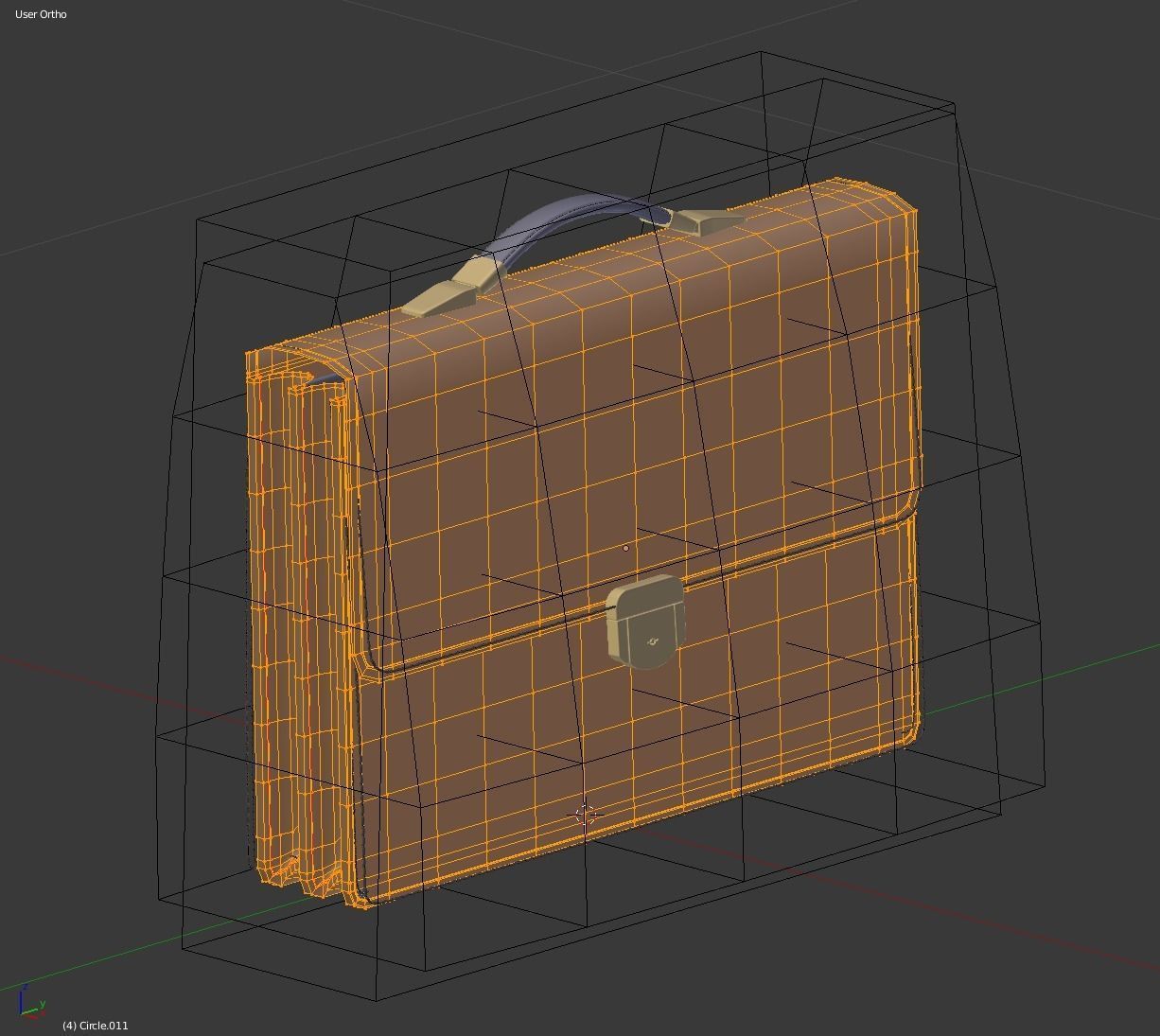 Leather Briefcase 3D model_17