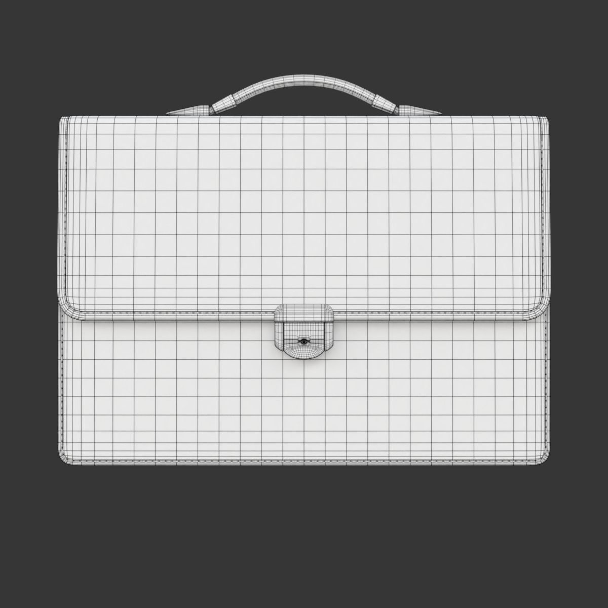 Leather Briefcase 3D model_20
