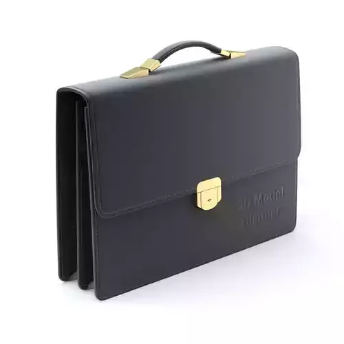 Leather Briefcase 3D model