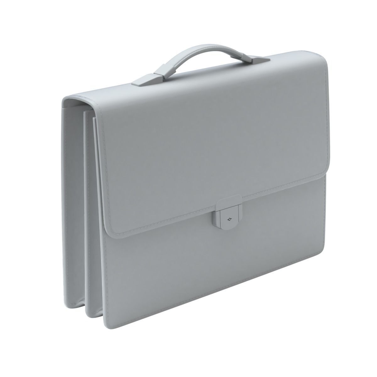 Leather Briefcase 3D model_11