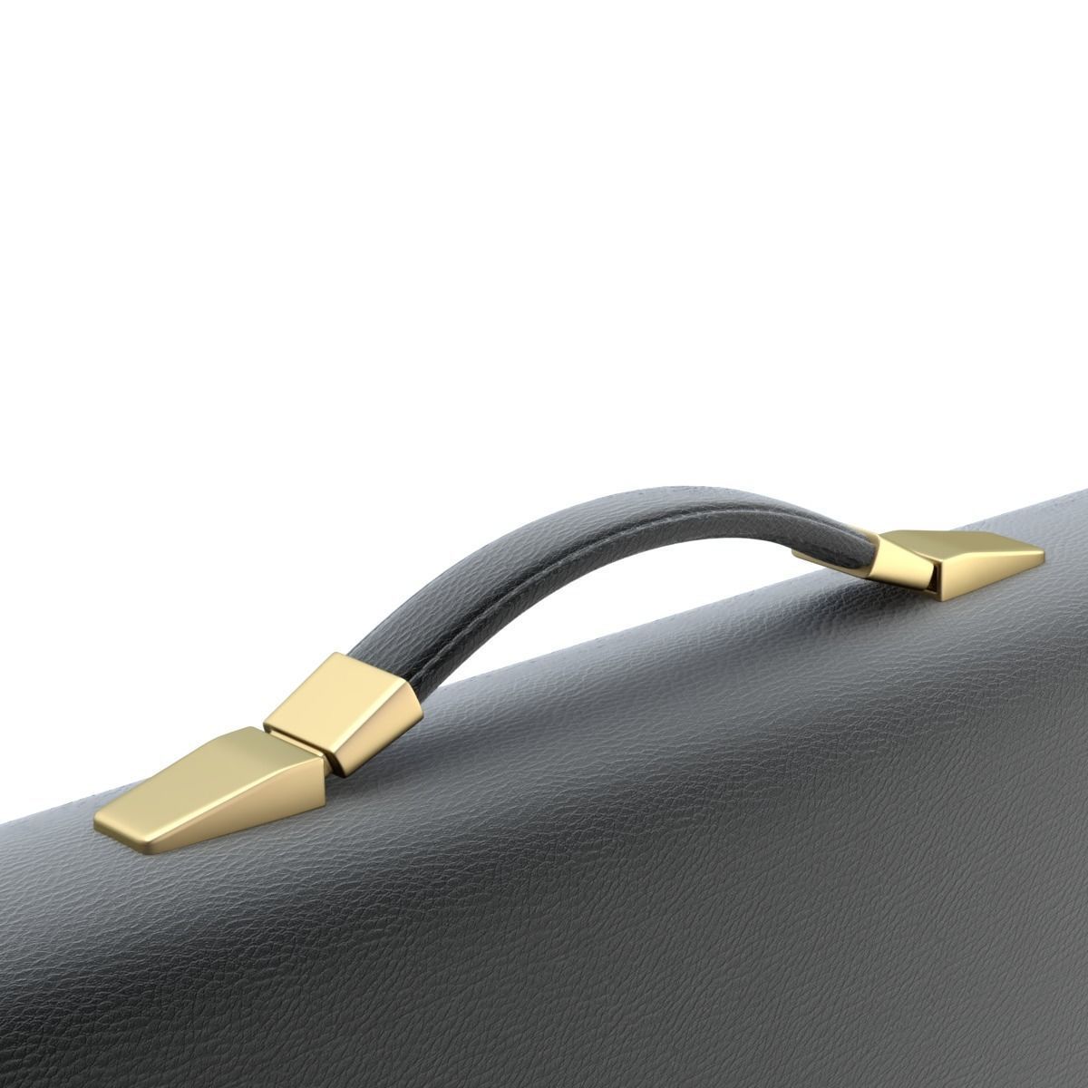 Leather Briefcase 3D model_6