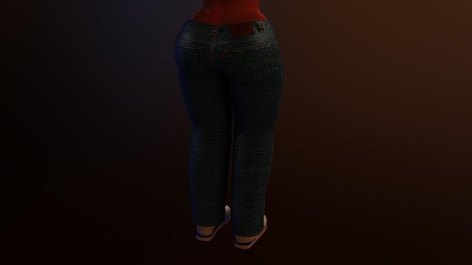 Cartoon character binding teacher Expression binding Low-poly 3D model_13