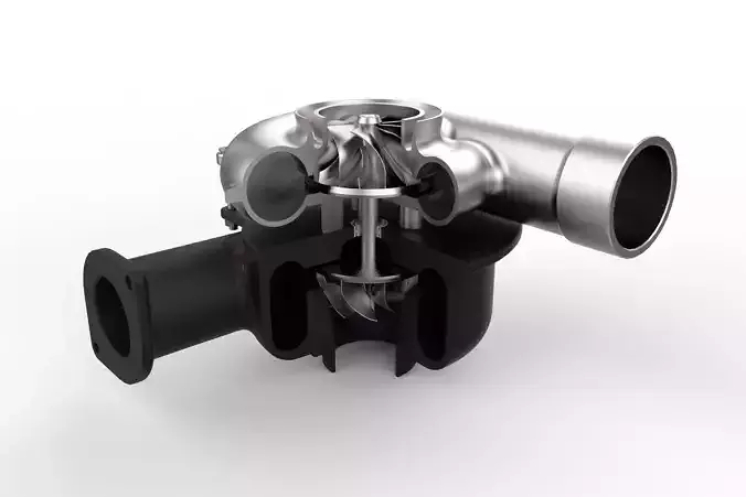 Turbocharger 3D model