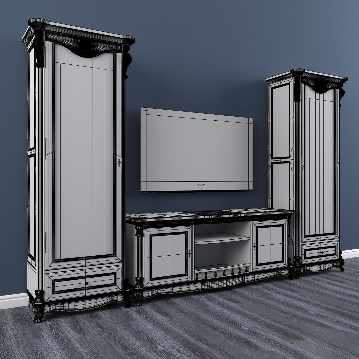 tv group Simex 3D model_3