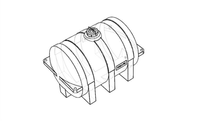  water tank 2000 LTR 3D print model - Compliant Tank  3D print model_2