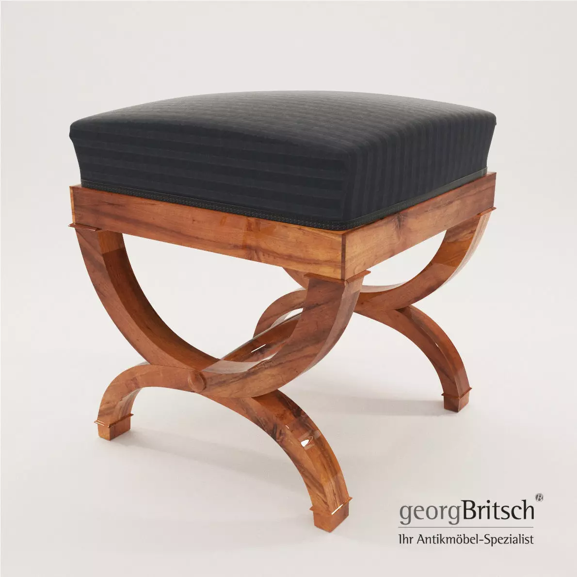 Biedermeier tabouret - South Germany 1820 - Georg Britsch 3D model