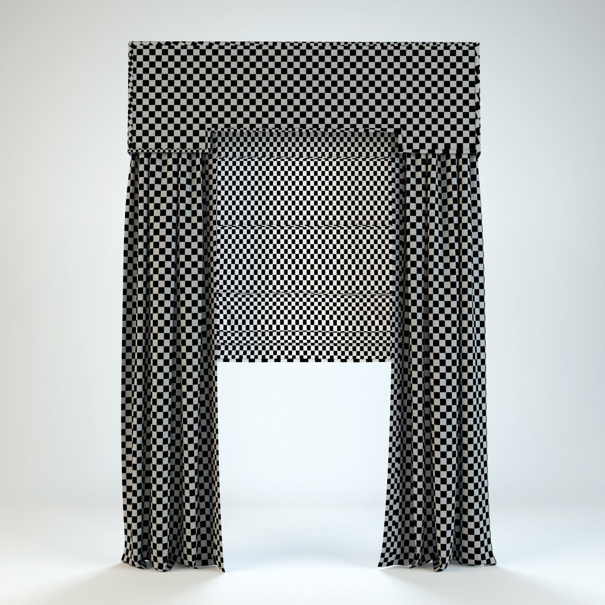 curtain 10 3D model_4