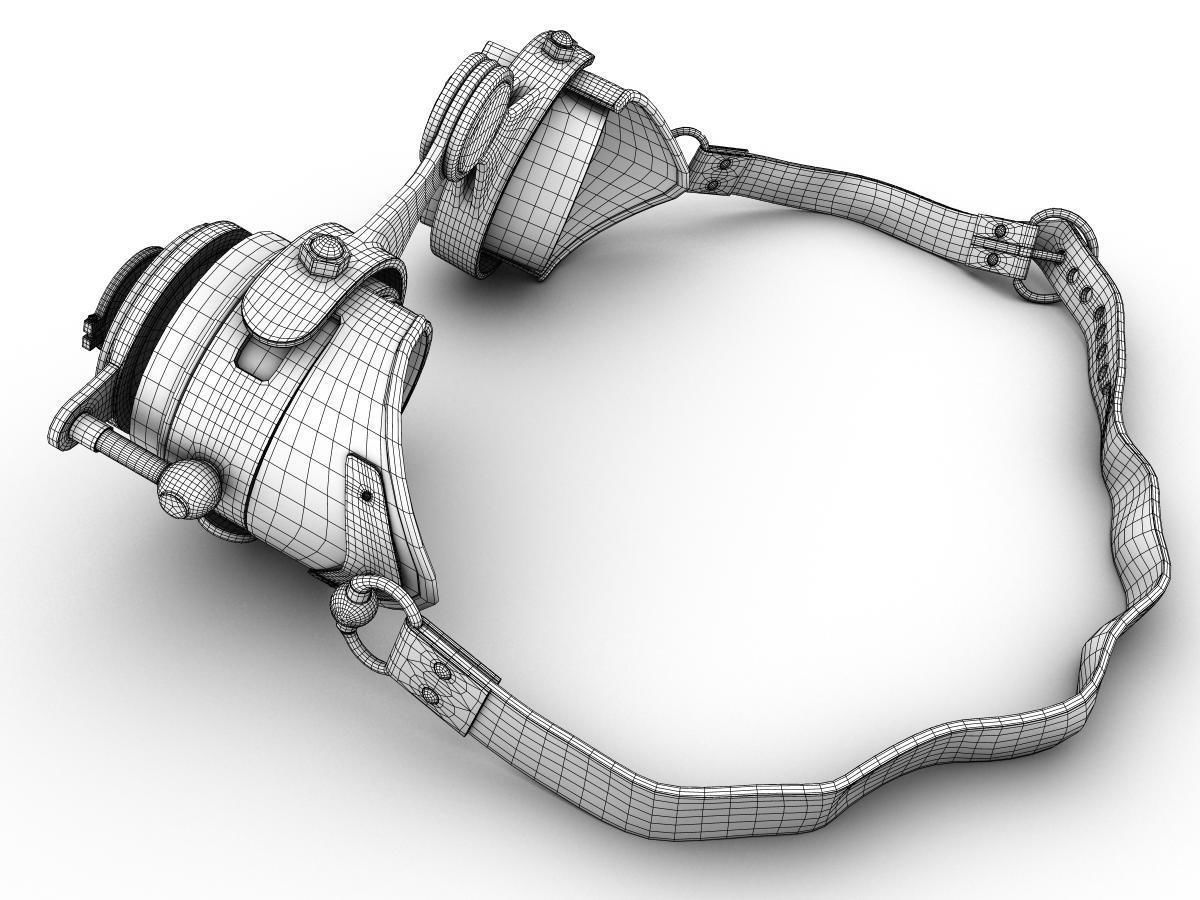 Steampunk Goggles Low-poly 3D model_17