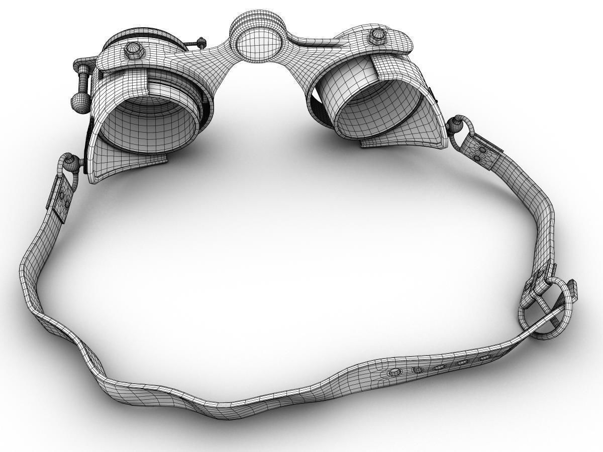 Steampunk Goggles Low-poly 3D model_20