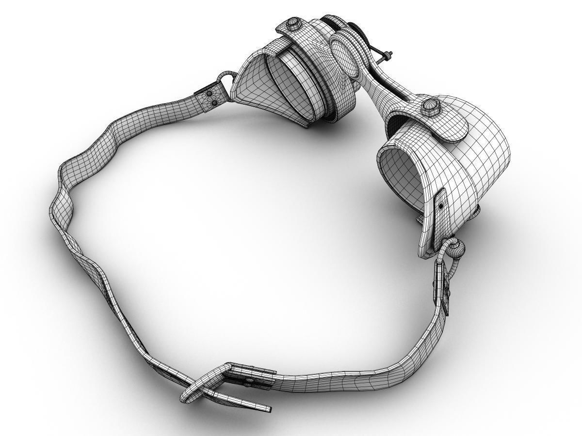 Steampunk Goggles Low-poly 3D model_23