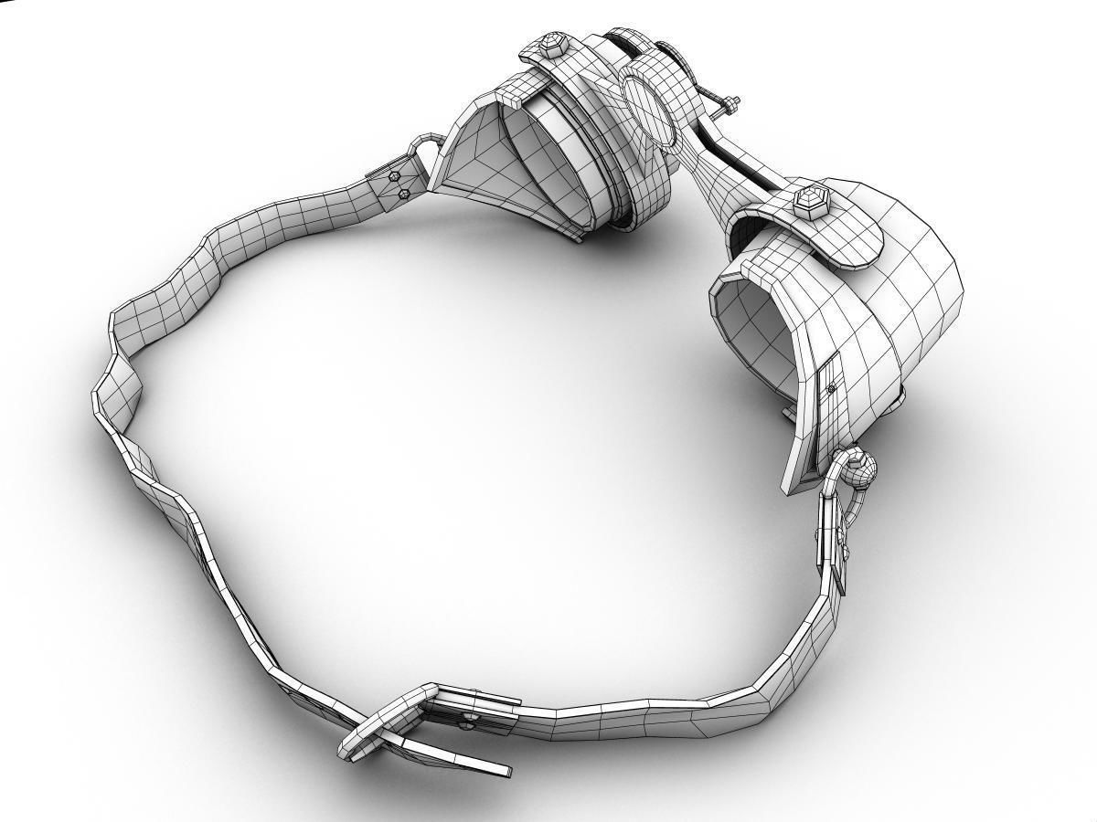 Steampunk Goggles Low-poly 3D model_22