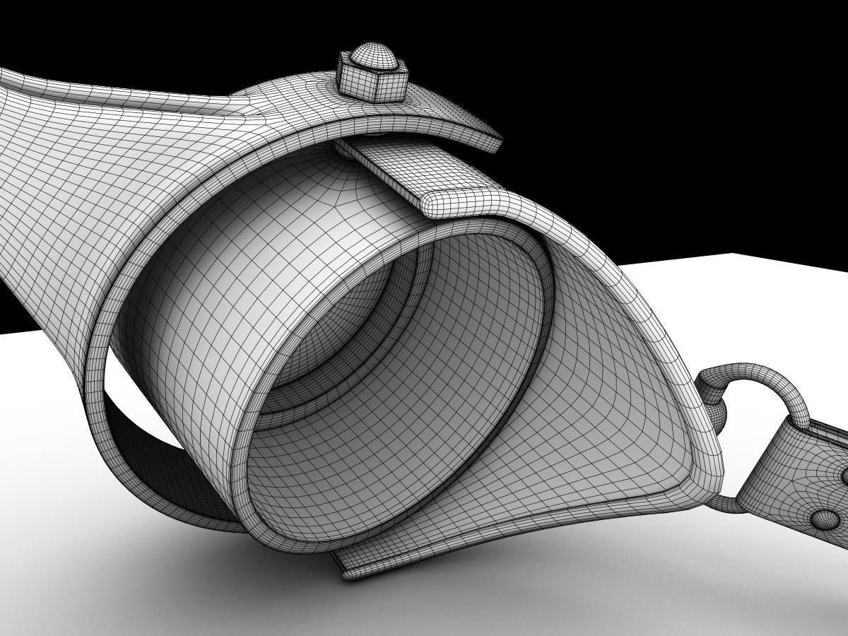 Steampunk Goggles Low-poly 3D model_33