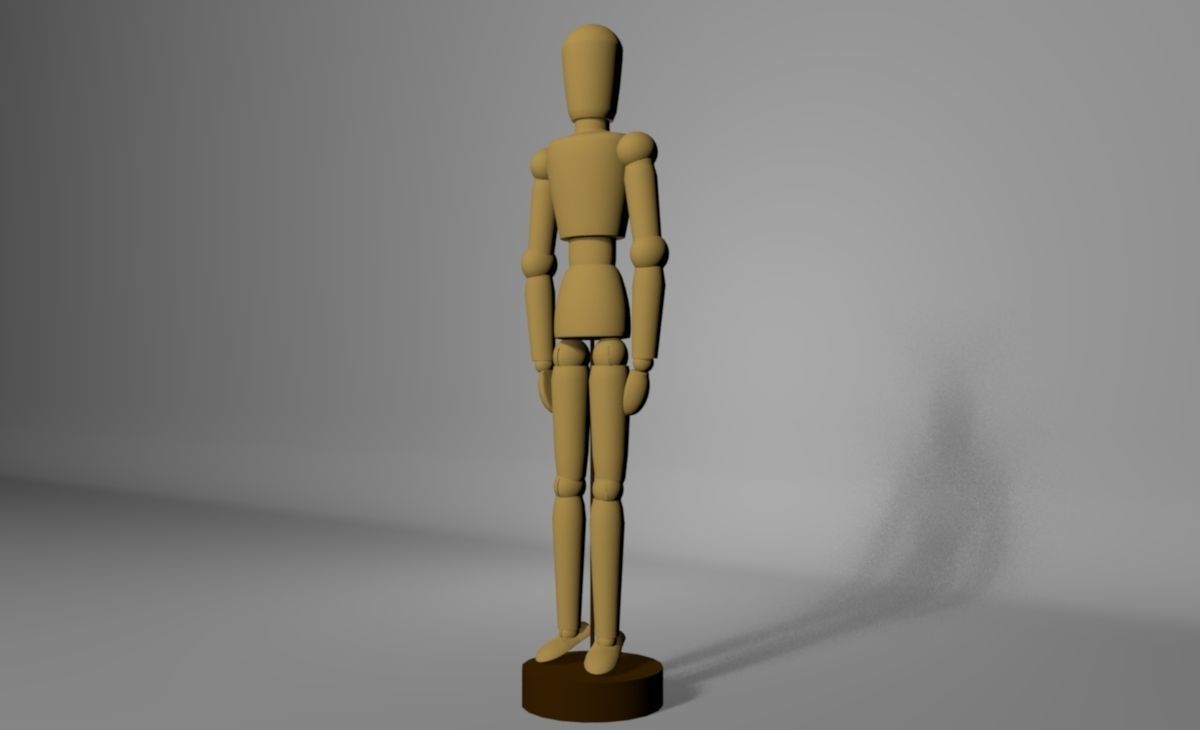 3d figure doll 3D model_4