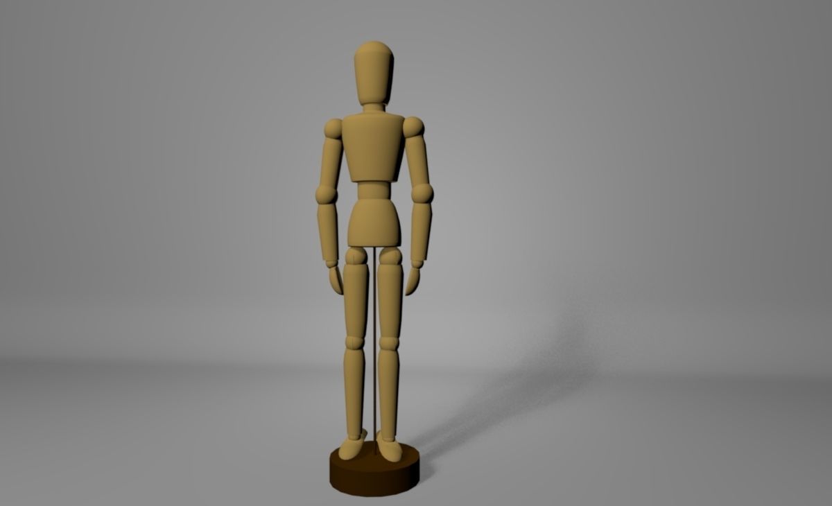 3d figure doll 3D model_3