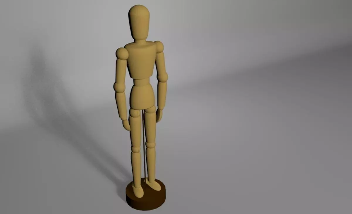 3d figure doll 3D model_0