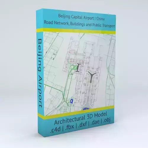 Beijing Capital PEK Airport Roads Buildings and Public Transport