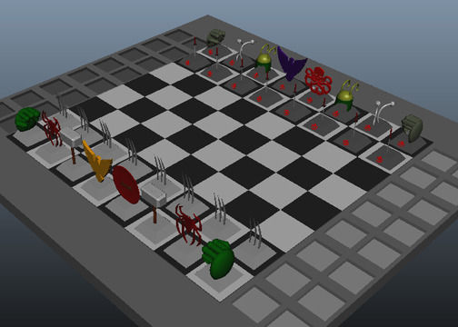 Marvel Chess Game 3D print model_1