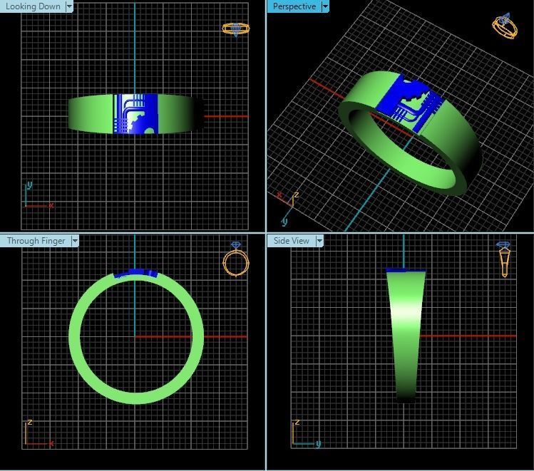 Ring T00831 3D print model_2