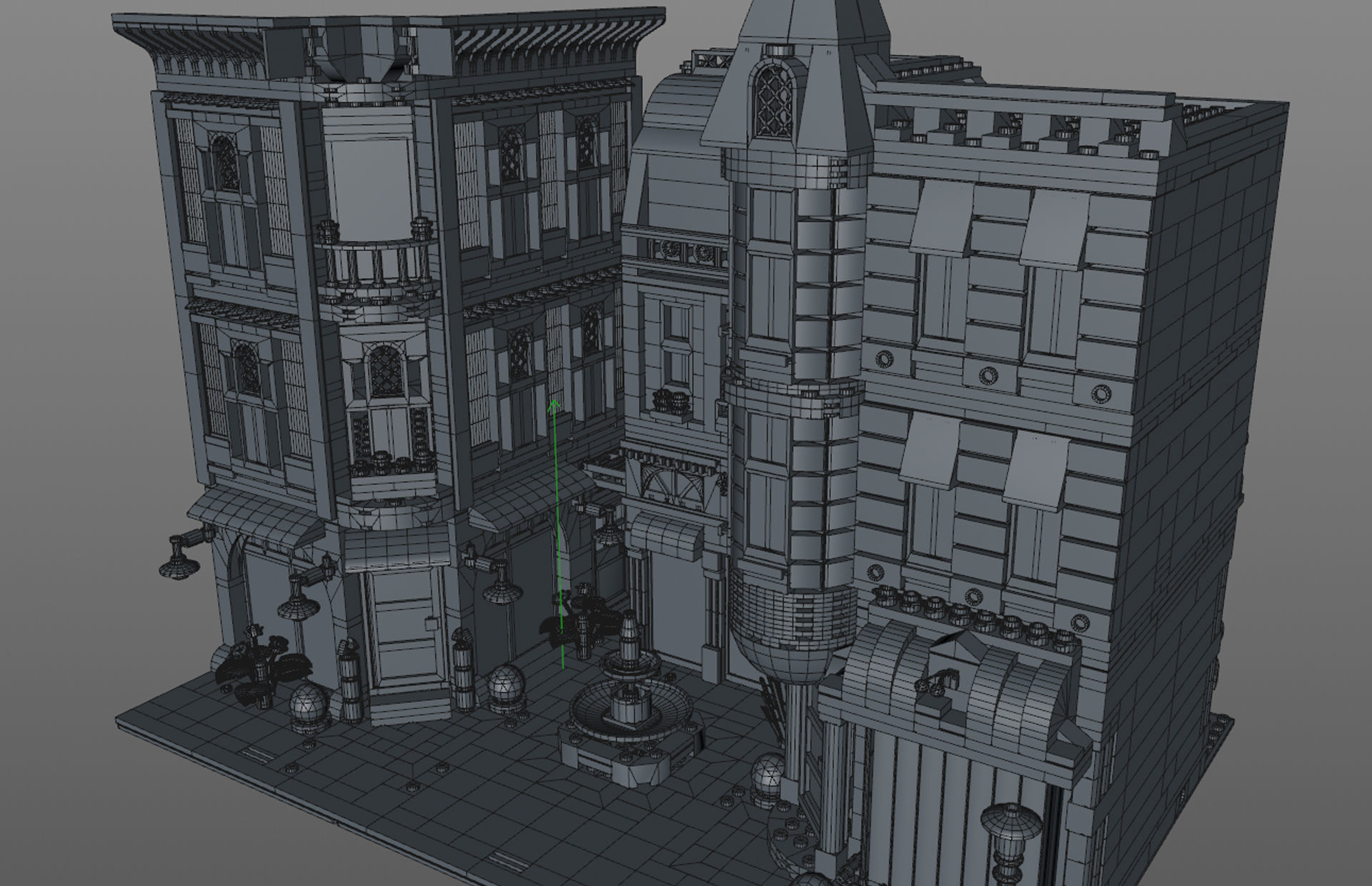 Lego Area Low-poly 3D model_10