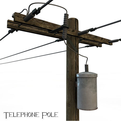 Telephone Pole 3D model