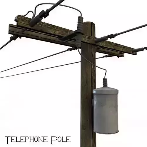 Telephone Pole 3D model