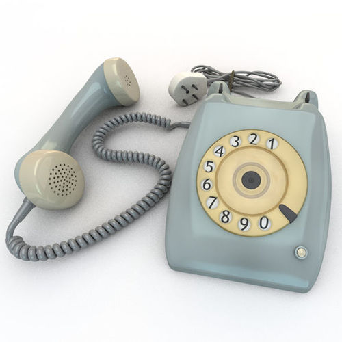 Old Rotary Dial Phone 3D model