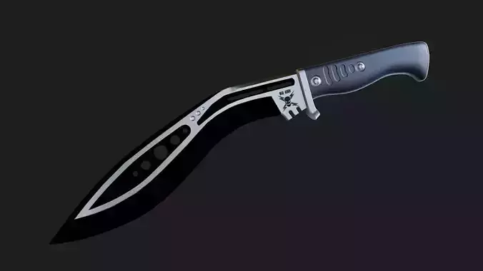 United Cutlery M48 Tactical Kukri  Free 3D model