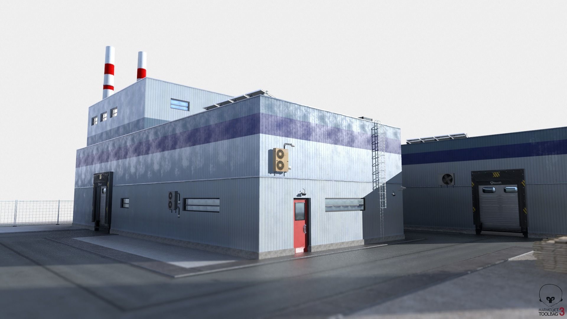 Paper Factory Low Poly PBR Low-poly 3D model_18