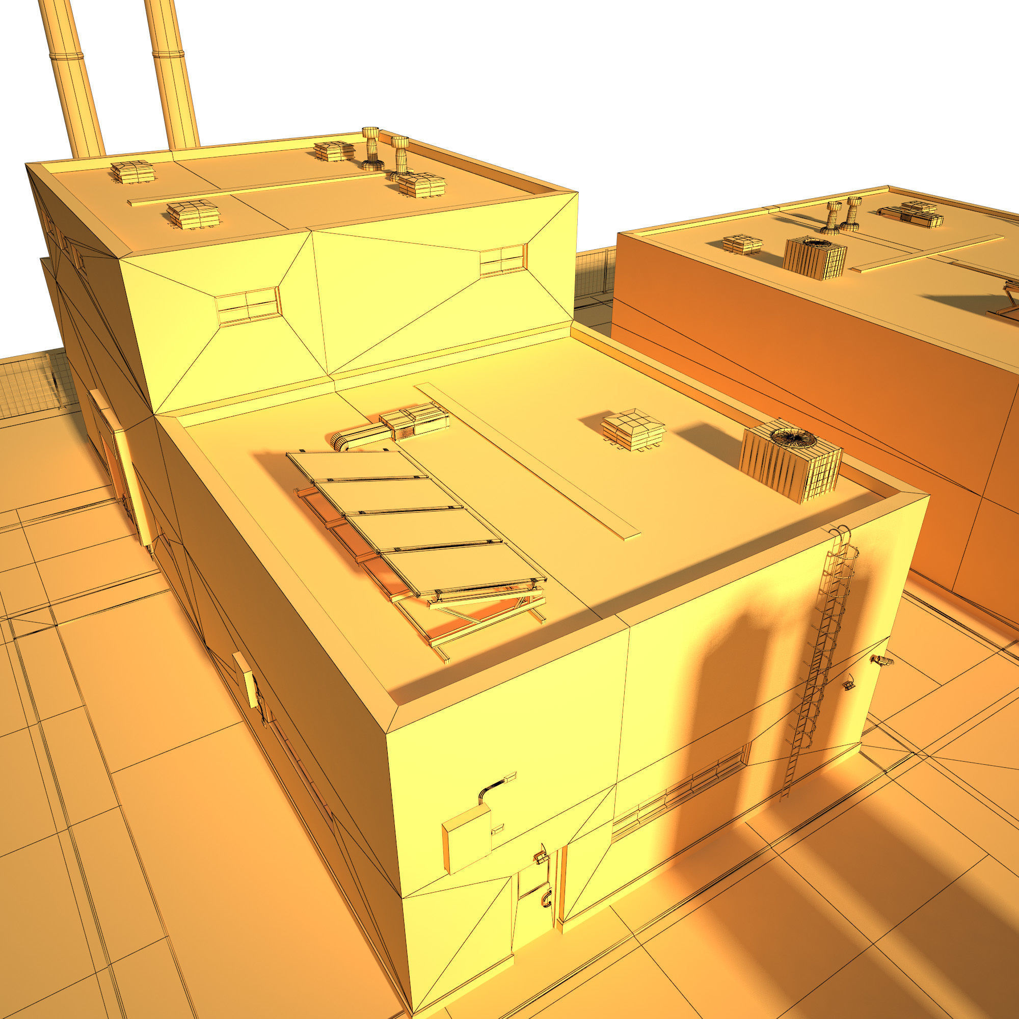 Paper Factory Low Poly PBR Low-poly 3D model_15