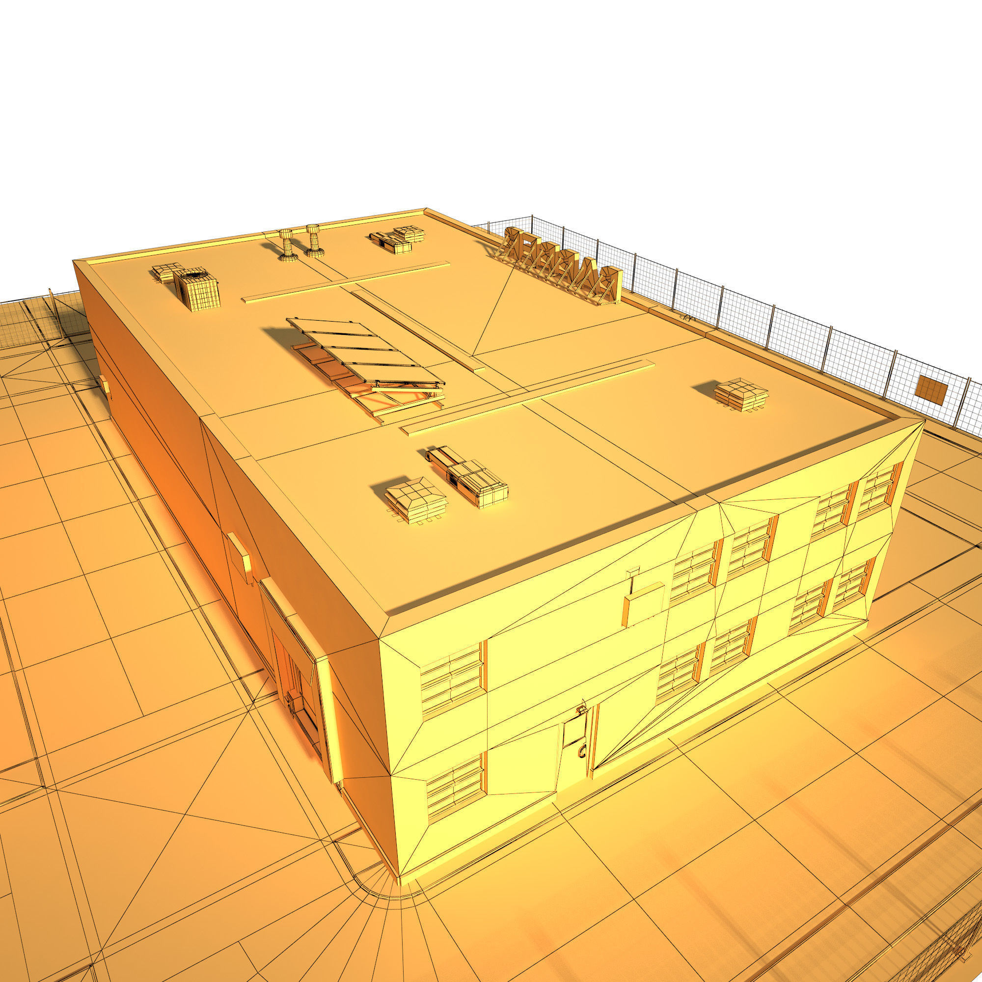 Paper Factory Low Poly PBR Low-poly 3D model_14