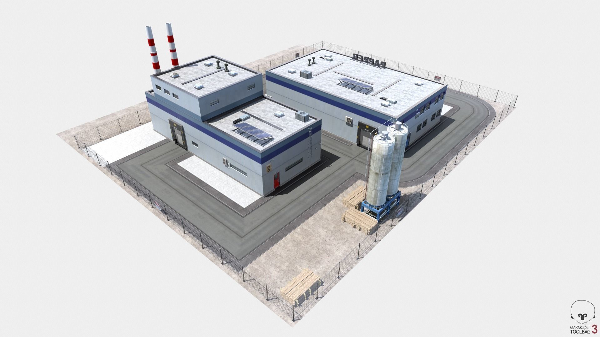 Paper Factory Low Poly PBR Low-poly 3D model_26