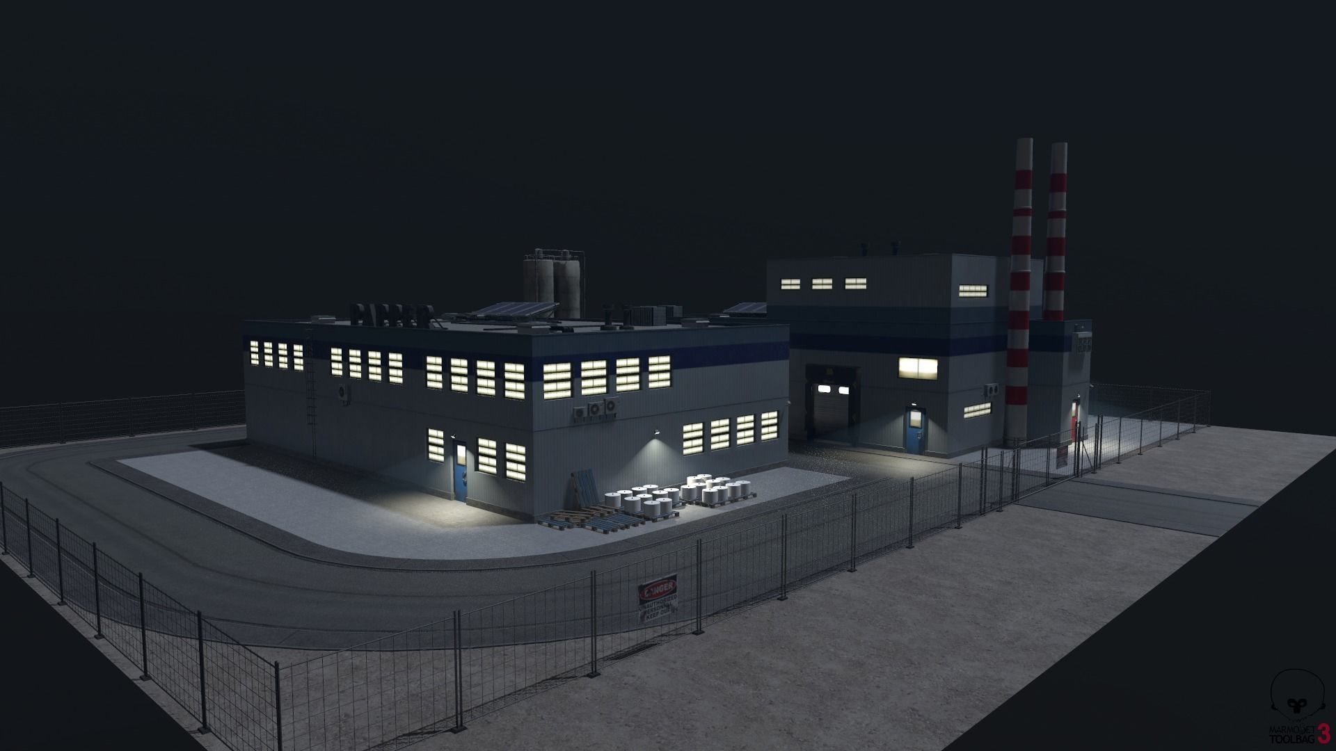 Paper Factory Low Poly PBR Low-poly 3D model_31