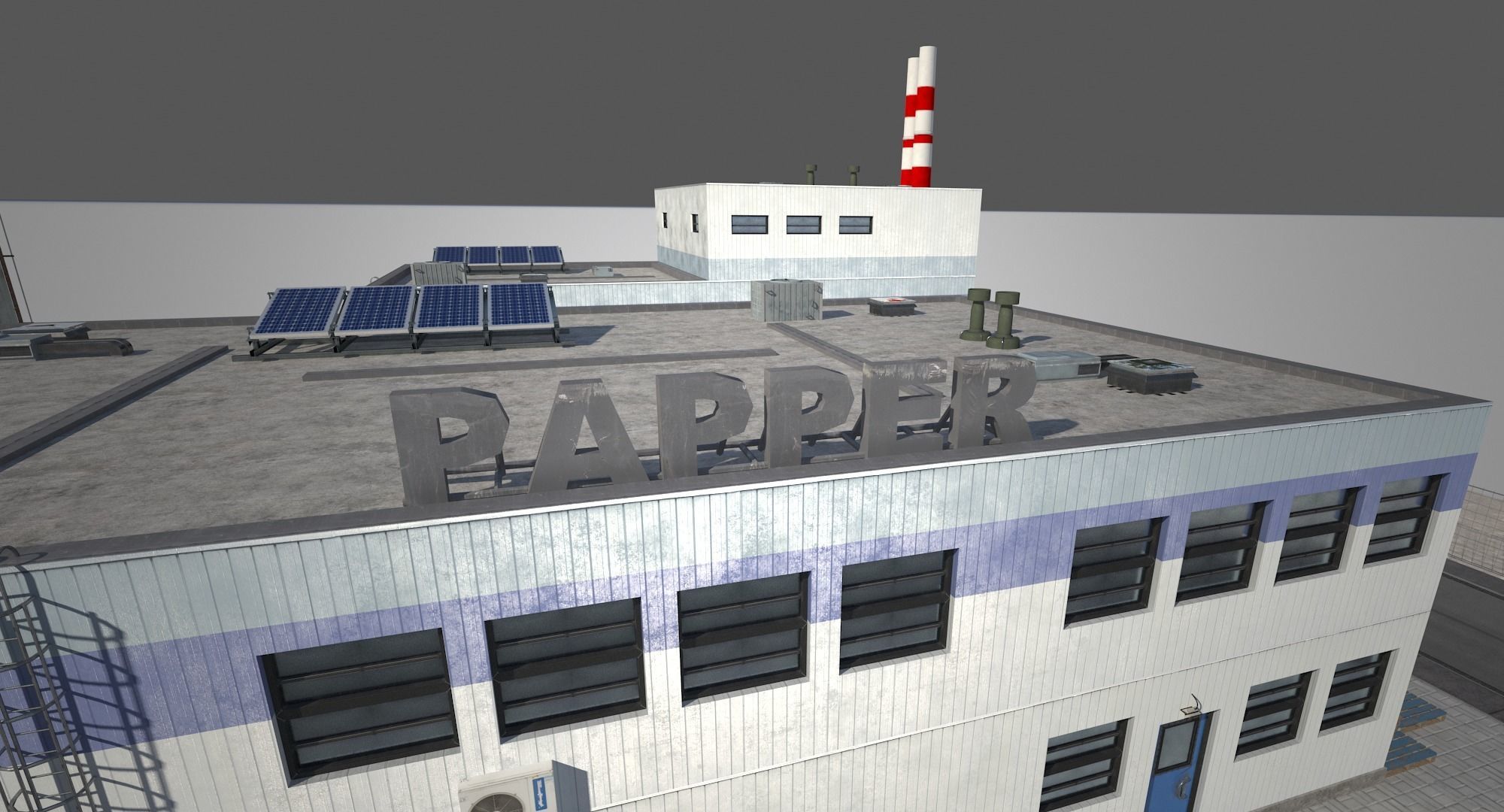 Paper Factory Low Poly PBR Low-poly 3D model_8