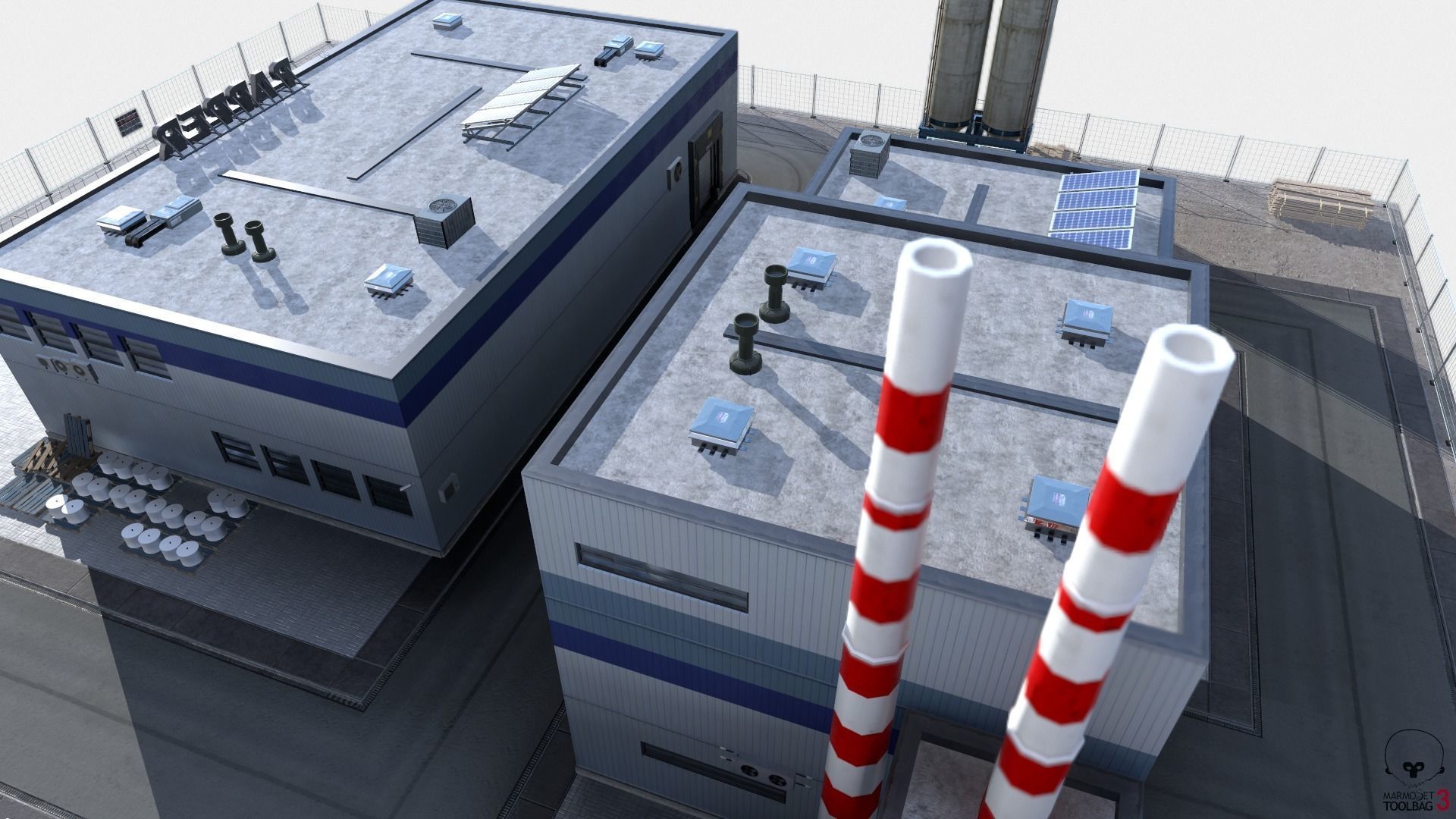 Paper Factory Low Poly PBR Low-poly 3D model_21