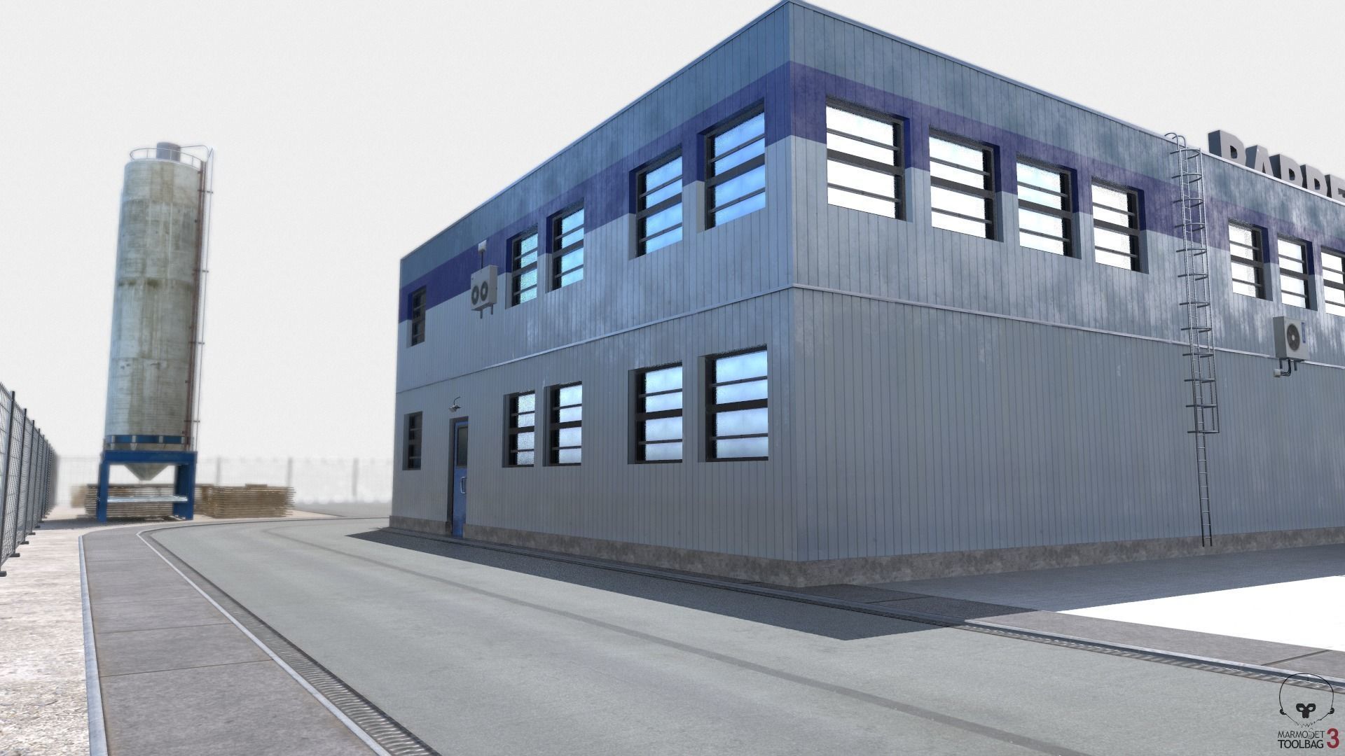 Paper Factory Low Poly PBR Low-poly 3D model_27