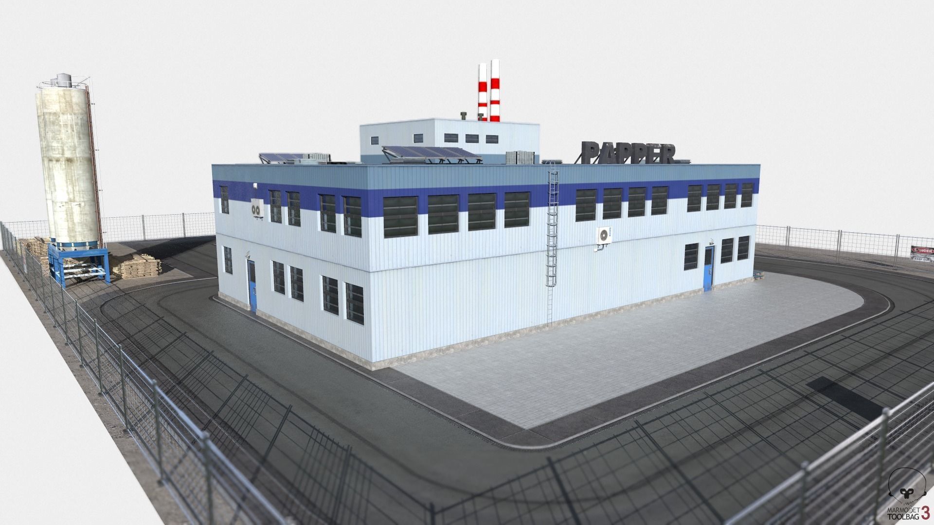 Paper Factory Low Poly PBR Low-poly 3D model_20