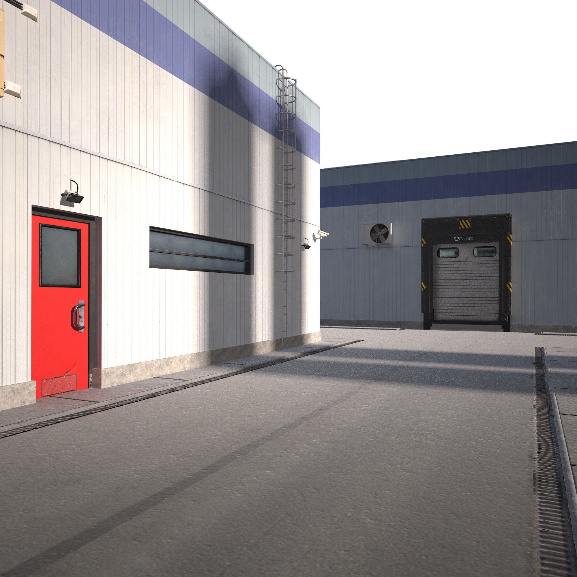 Paper Factory Low Poly PBR Low-poly 3D model_12