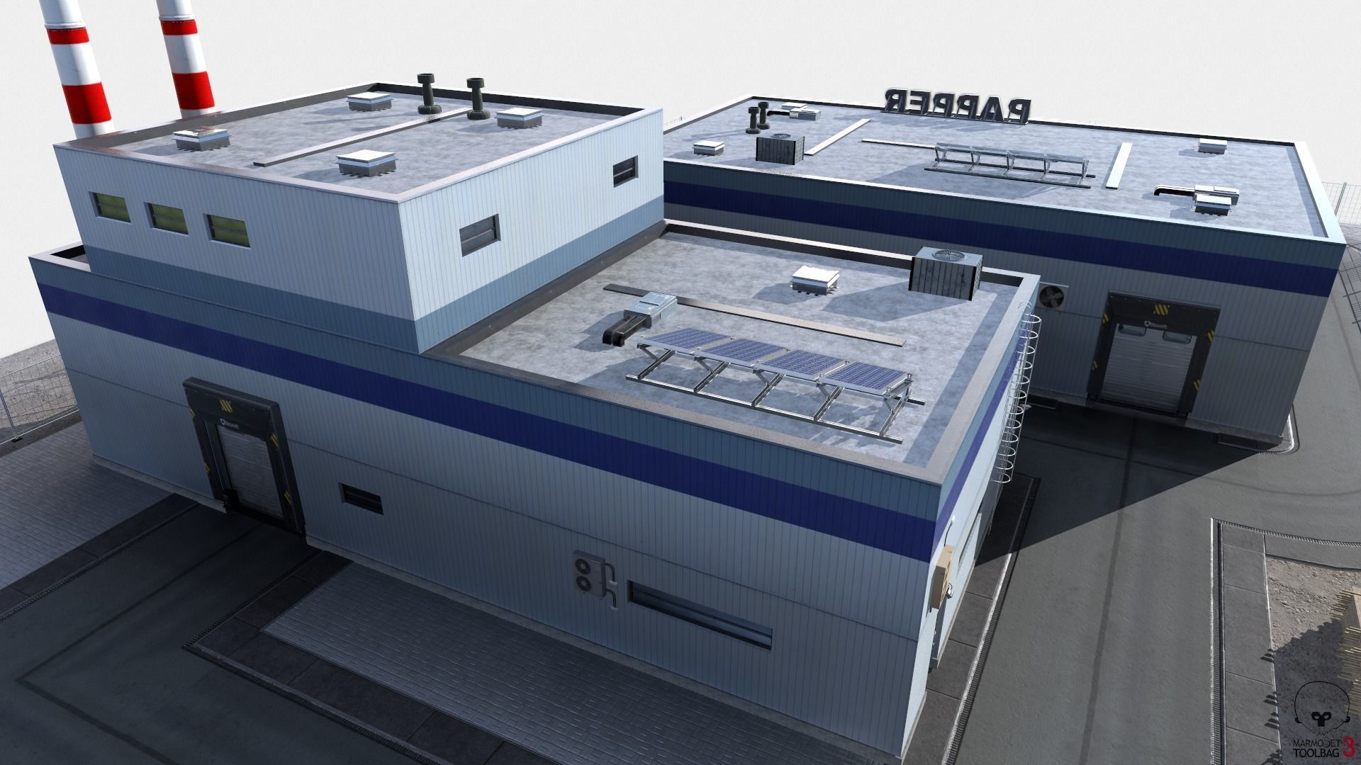 Paper Factory Low Poly PBR Low-poly 3D model_22