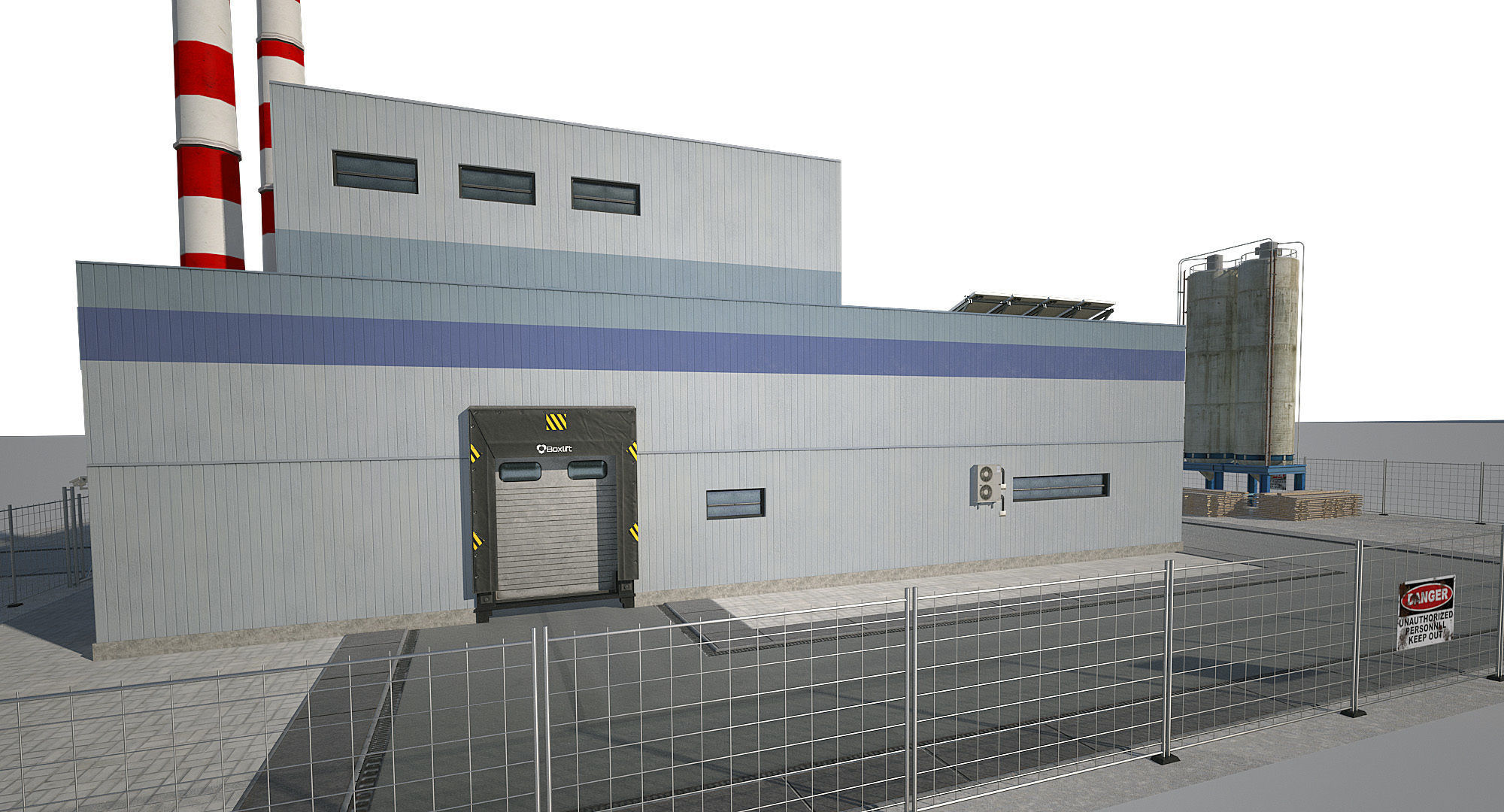 Paper Factory Low Poly PBR Low-poly 3D model_13