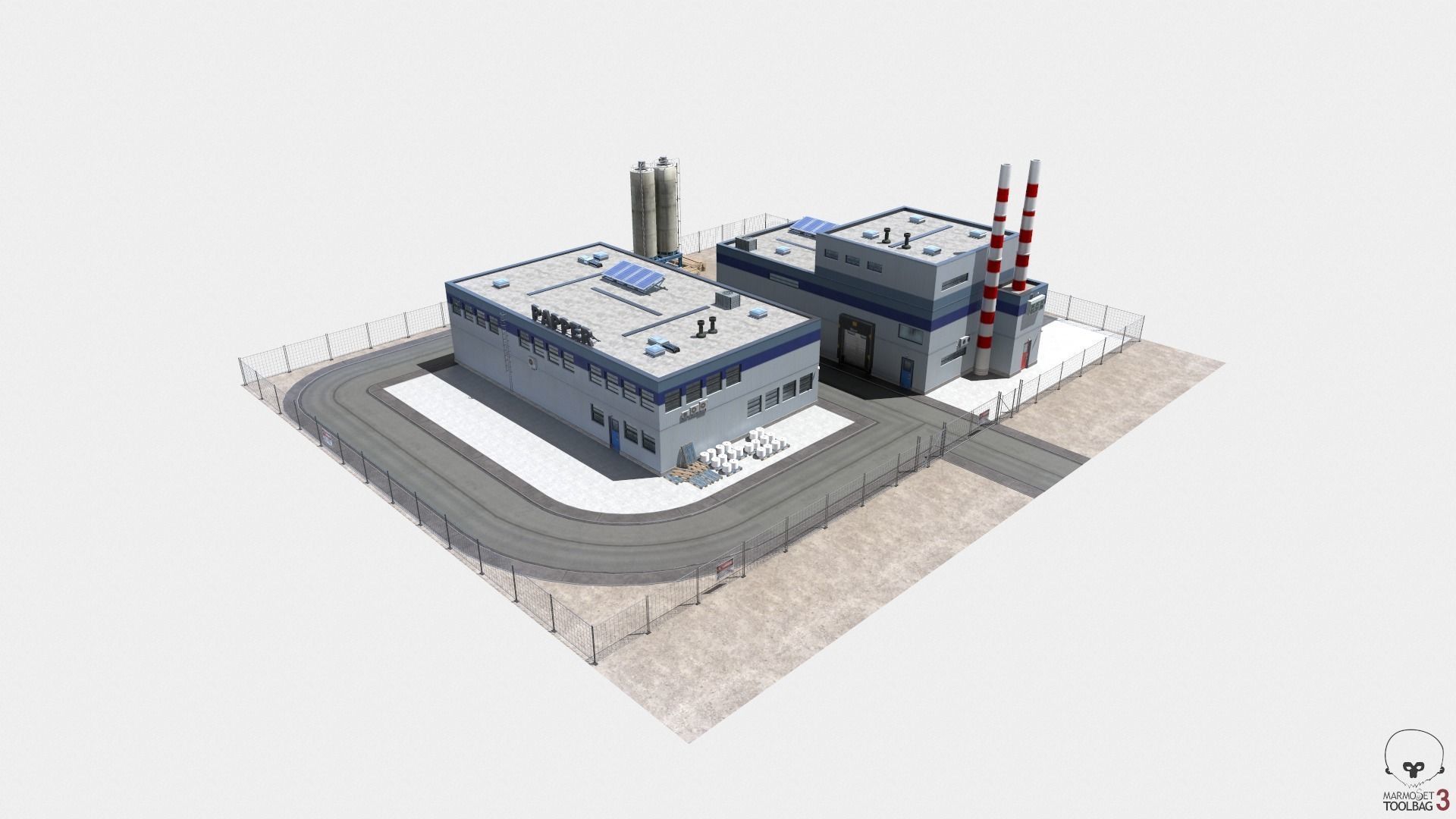 Paper Factory Low Poly PBR Low-poly 3D model_28