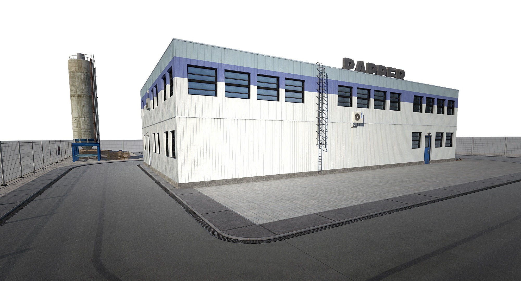 Paper Factory Low Poly PBR Low-poly 3D model_3