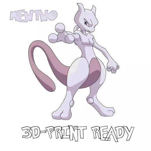 Mewtwo - 3d print model pokemon 3D print model