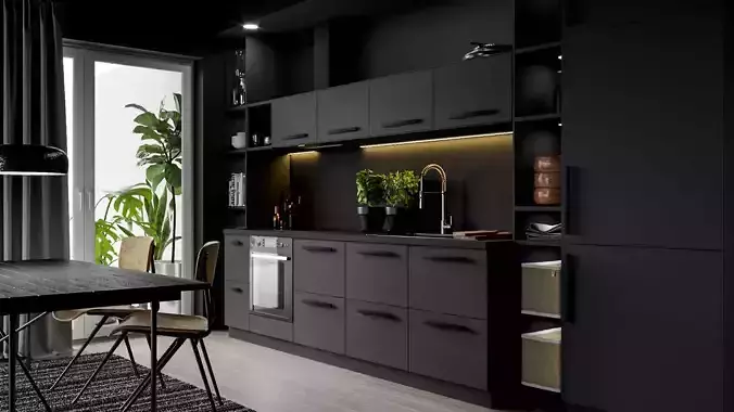 Kitchen Scene 3D model