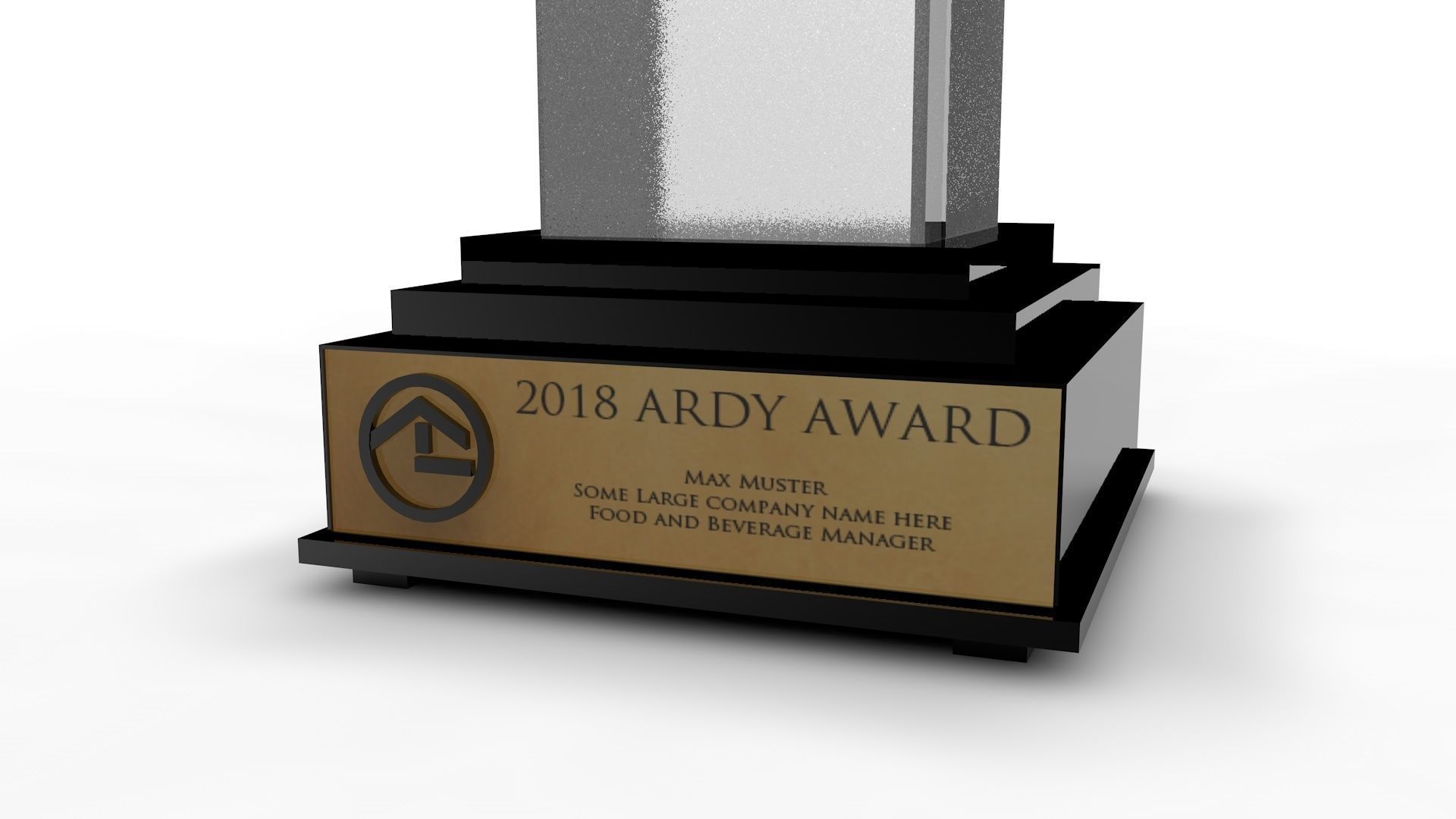 Prize Trophy Award food and beverage ARDI 3D model_2