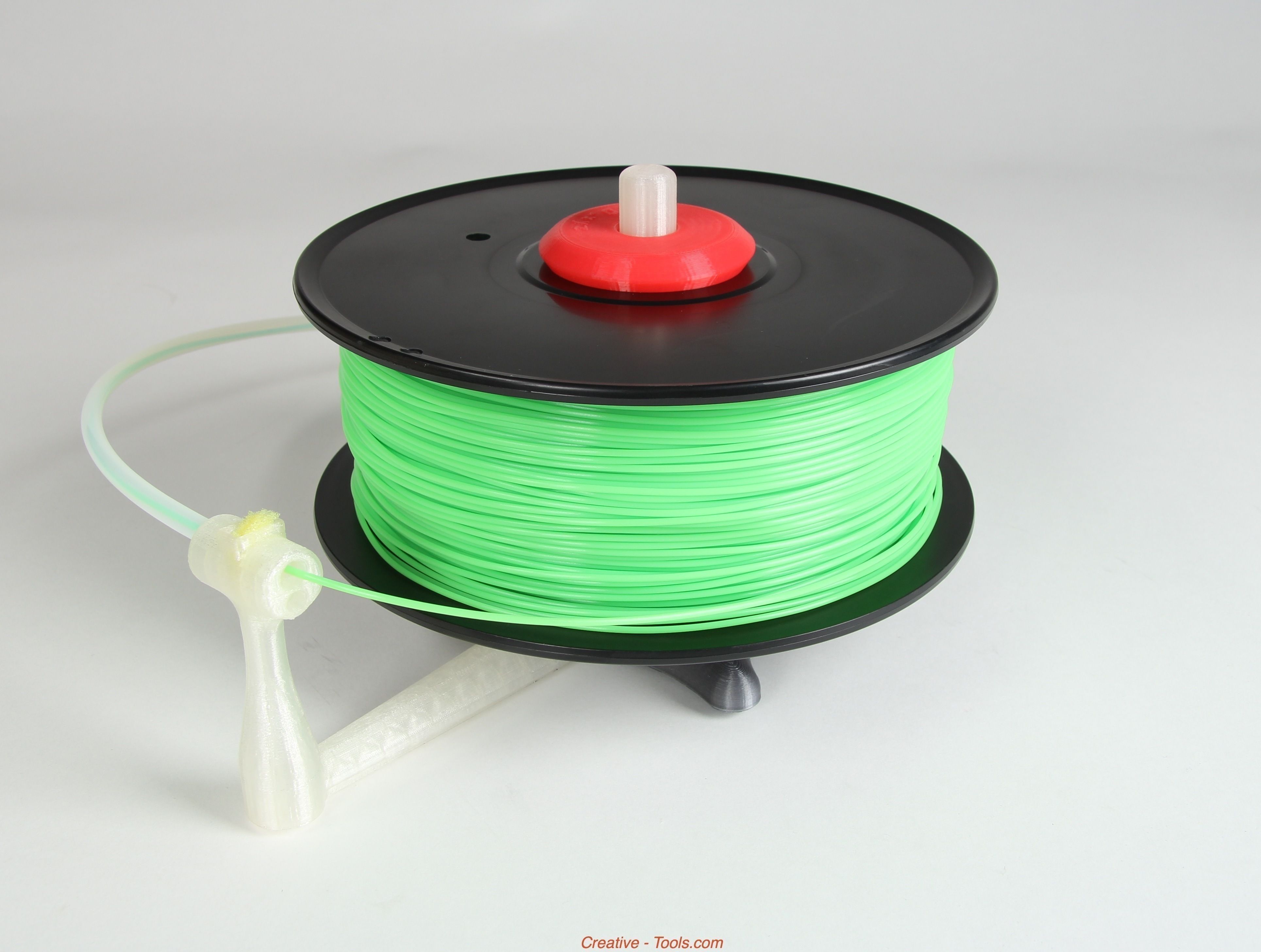 Universal stand-alone filament spool holder Fully 3D-printable Free 3D print model_0