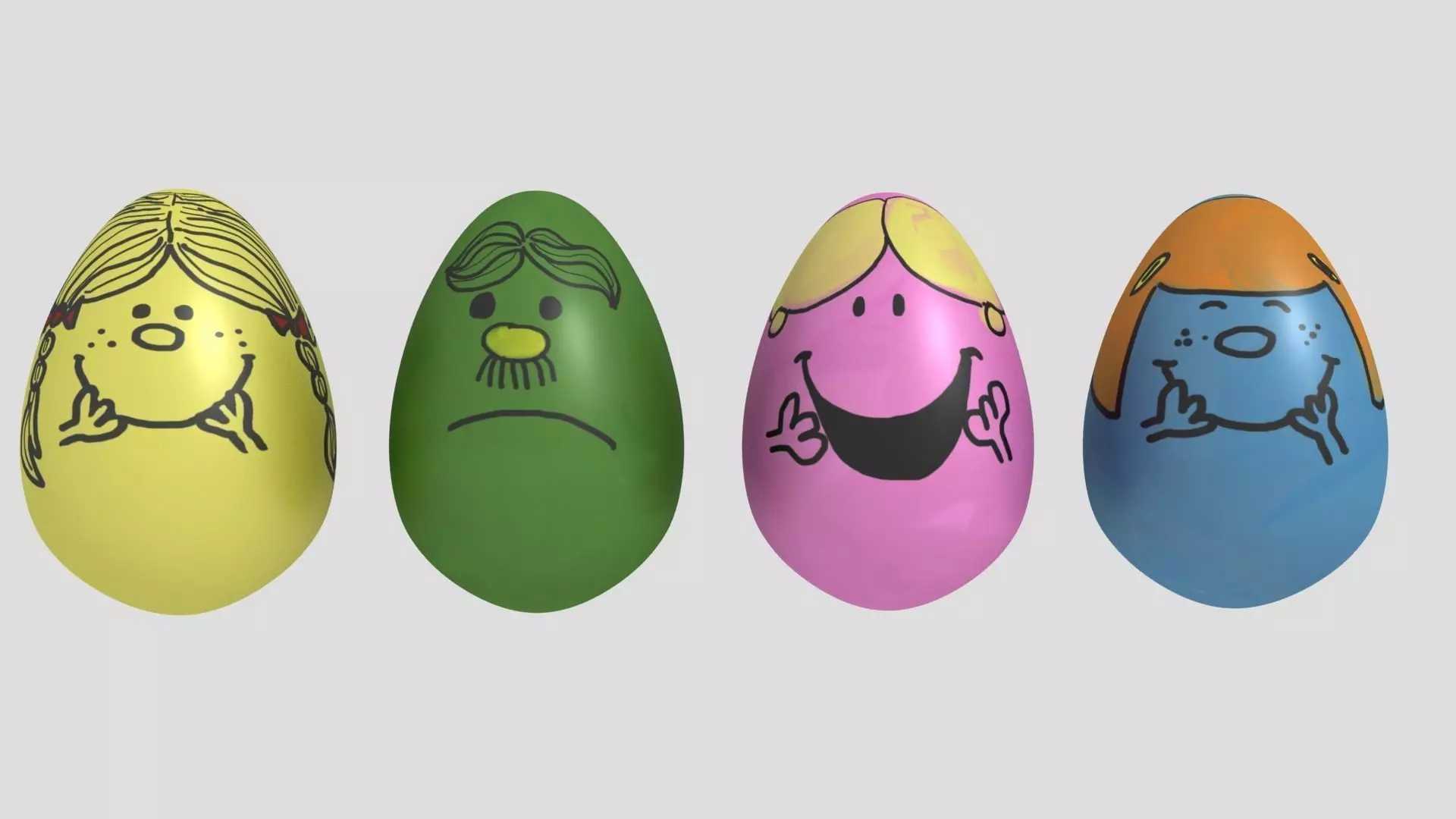 Easter Eggs kit - volume 2 Low-poly 3D model_0