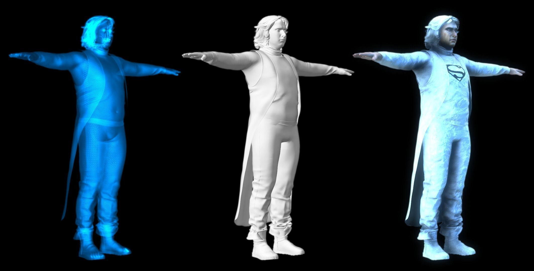 Jor-El Marlon Brando 3D model_2